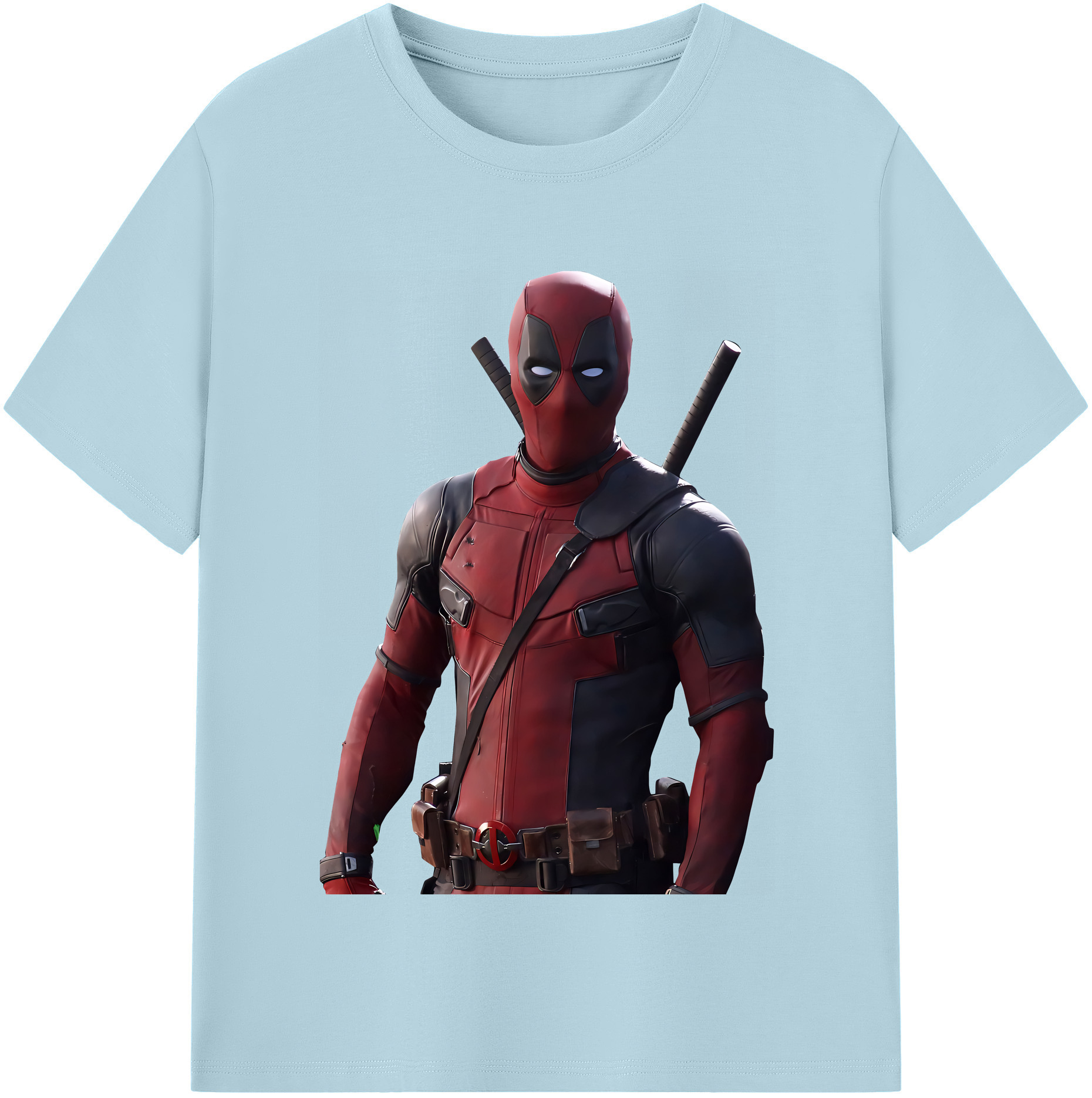 （画像用） Deadpool デッドプール 綿100％半袖Tシャツ（フロントプリント）